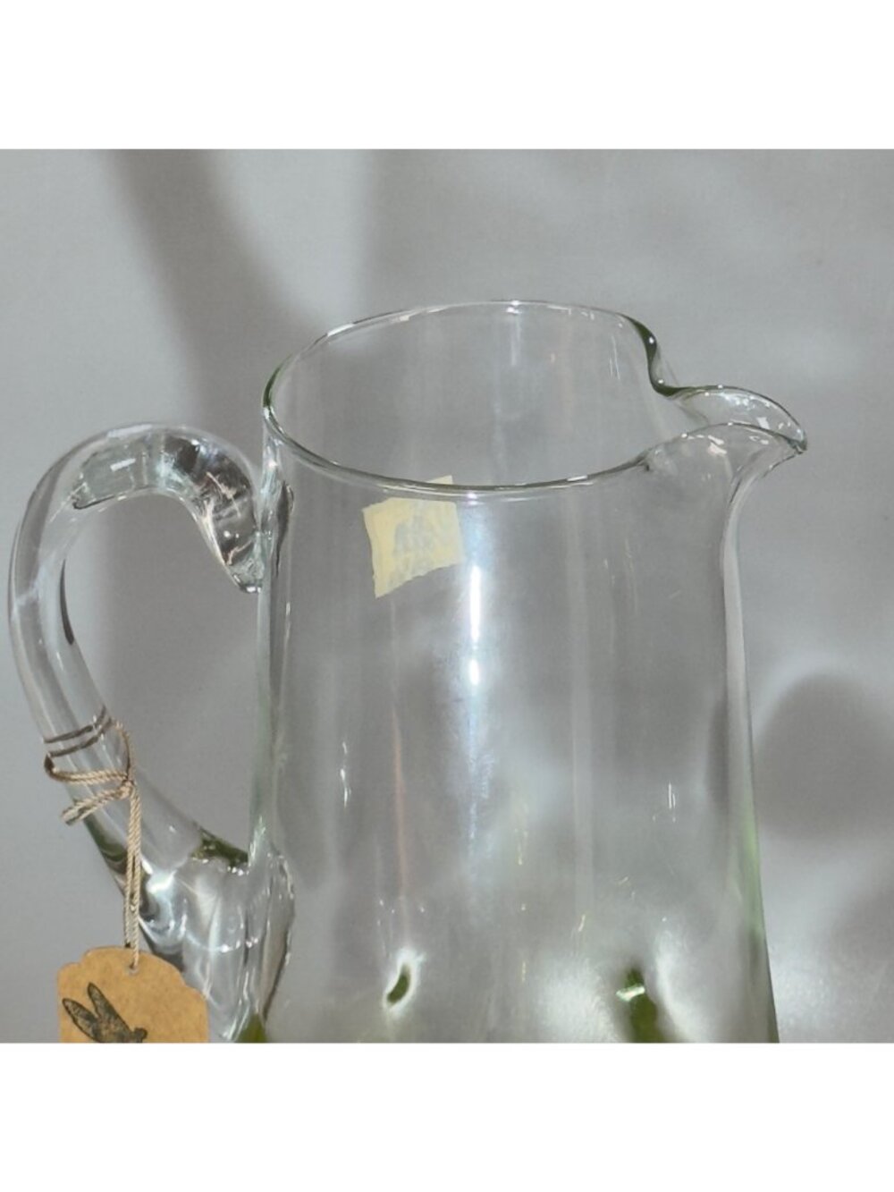 PartyLite Handmade Casa Glass Pitcher & Margarita Glass Set With Colorful Bases - Picture 11 of 16